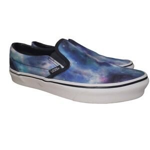 Vans Women's Classic Galaxy Multicolor Canvas Slip On Shoes Size 9.5